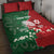 Custom Tonga And Australia Rugby Quilt Bed Set Mate Maa Tongan Ngatu Mix Kangaroos Aboriginal