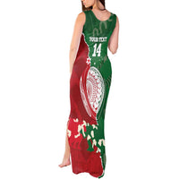 Custom Tonga And Australia Rugby Tank Maxi Dress Mate Maa Tongan Ngatu Mix Kangaroos Aboriginal LT14 - Polynesian Pride