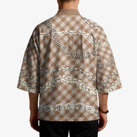 Brown Aloha Hawaii Shell Lei Kimono Palaka Hebrew Cone Honey Cowrie Elegant Curves LT14 - Polynesian Pride