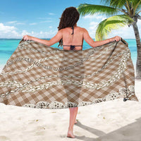 Brown Aloha Hawaii Shell Lei Sarong Palaka Hebrew Cone Honey Cowrie Elegant Curves LT14 - Polynesian Pride