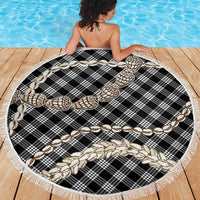 Black Aloha Hawaii Shell Lei Beach Blanket Palaka Hebrew Cone Honey Cowrie Elegant Curves LT14 - Polynesian Pride