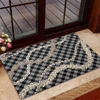 Black Aloha Hawaii Shell Lei Rubber Doormat Palaka Hebrew Cone Honey Cowrie Elegant Curves LT14 - Polynesian Pride