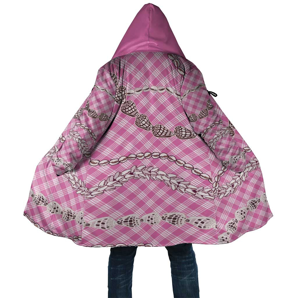 Pink Aloha Hawaii Shell Lei Cloak Palaka Hebrew Cone Honey Cowrie Elegant Curves LT14 Unisex Pink - Polynesian Pride