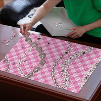 Pink Aloha Hawaii Shell Lei Puzzle Palaka Hebrew Cone Honey Cowrie Elegant Curves LT14 - Polynesian Pride