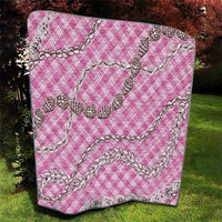 Pink Aloha Hawaii Shell Lei Quilt Palaka Hebrew Cone Honey Cowrie Elegant Curves LT14 - Polynesian Pride
