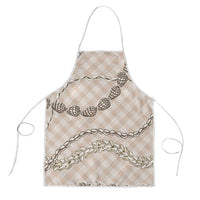 Beige Aloha Hawaii Shell Lei Apron Palaka Hebrew Cone Honey Cowrie Elegant Curves LT14 Beige - Polynesian Pride