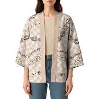 Beige Aloha Hawaii Shell Lei Kimono Palaka Hebrew Cone Honey Cowrie Elegant Curves LT14 - Polynesian Pride