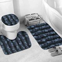 Purple Paradise Hawaii Shell Lei Bathroom Set Hawaiian Sunrise Shell Hebrew Cone Plumeria LT14 Mat Set Only (3 pcs) One Size Purple - Polynesian Pride