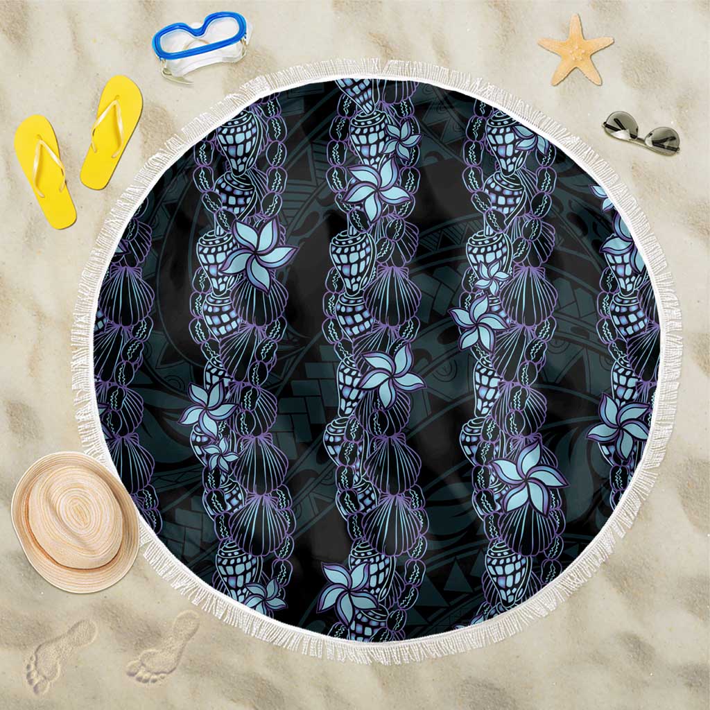 Purple Paradise Hawaii Shell Lei Beach Blanket Hawaiian Sunrise Shell Hebrew Cone Plumeria LT14 One Size 150cm Purple - Polynesian Pride