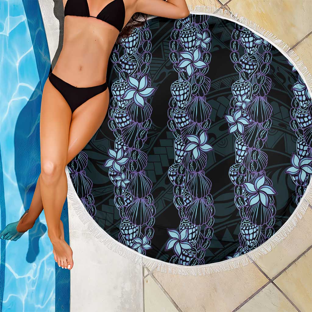 Purple Paradise Hawaii Shell Lei Beach Blanket Hawaiian Sunrise Shell Hebrew Cone Plumeria LT14 - Polynesian Pride