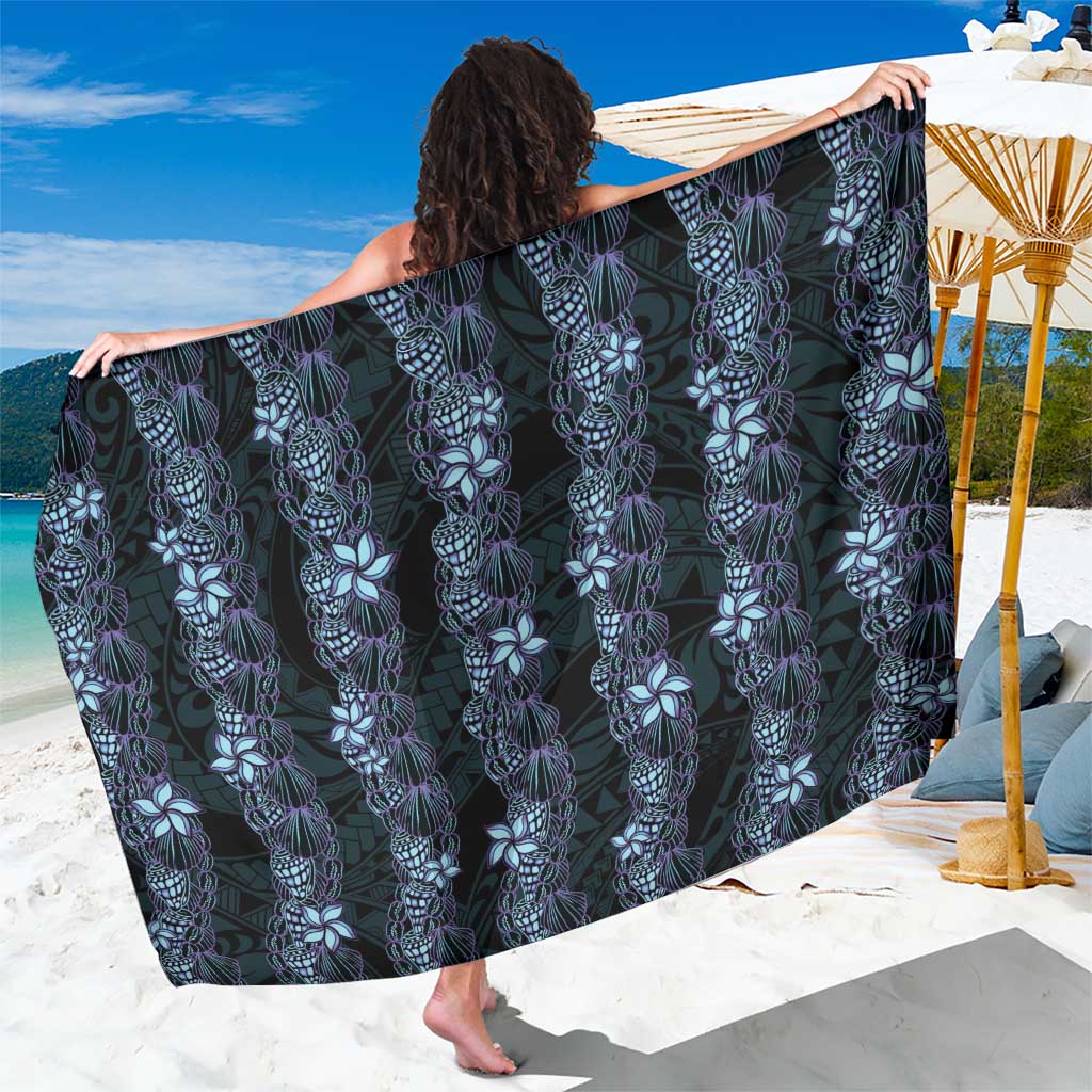 Purple Paradise Hawaii Shell Lei Sarong Hawaiian Sunrise Shell Hebrew Cone Plumeria LT14 One Size 44 x 66 inches Purple - Polynesian Pride