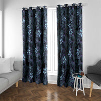 Purple Paradise Hawaii Shell Lei Window Curtain Hawaiian Sunrise Shell Hebrew Cone Plumeria LT14 With Grommets Purple - Polynesian Pride