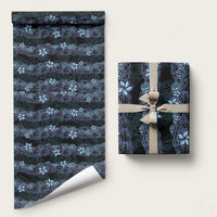 Purple Paradise Hawaii Shell Lei Wrapping Paper Hawaiian Sunrise Shell Hebrew Cone Plumeria LT14 58" × 23" Purple - Polynesian Pride