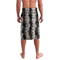 Black and Beige Hawaii Shell Lei Lavalava Hawaiian Sunrise Shell Hebrew Cone Plumeria LT14 - Polynesian Pride