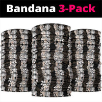 Black and Beige Hawaii Shell Lei Neck Gaiter Hawaiian Sunrise Shell Hebrew Cone Plumeria LT14 package One Size: 25*50cm Black - Polynesian Pride