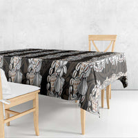 Black and Beige Hawaii Shell Lei Tablecloth Hawaiian Sunrise Shell Hebrew Cone Plumeria LT14 - Polynesian Pride