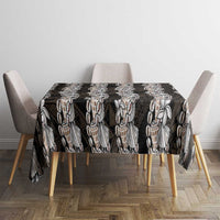 Black and Beige Hawaii Shell Lei Tablecloth Hawaiian Sunrise Shell Hebrew Cone Plumeria LT14 - Polynesian Pride