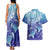 Polynesia Sea Turtle Couples Matching Tank Maxi Dress and Hawaiian Shirt Happy Valentine Day Polynesian - Dark Cyan LT14 - Polynesian Pride