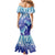 Polynesia Sea Turtle Family Matching Mermaid Dress and Hawaiian Shirt Happy Valentine Day Polynesian - Dark Cyan LT14 - Polynesian Pride