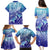 Polynesia Sea Turtle Family Matching Puletasi Dress and Hawaiian Shirt Happy Valentine Day Polynesian - Dark Cyan LT14 - Polynesian Pride