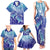 Polynesia Sea Turtle Family Matching Tank Maxi Dress and Hawaiian Shirt Happy Valentine Day Polynesian - Dark Cyan LT14 - Polynesian Pride