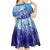 Polynesia Sea Turtle Kid Short Sleeve Dress Happy Valentine Day Polynesian - Dark Cyan LT14 - Polynesian Pride