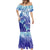 Polynesia Sea Turtle Mermaid Dress Happy Valentine Day Polynesian - Dark Cyan LT14 - Polynesian Pride