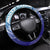 Polynesia Sea Turtle Steering Wheel Cover Happy Valentine Day Polynesian - Dark Cyan