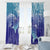 Polynesia Sea Turtle Window Curtain Happy Valentine Day Polynesian - Dark Cyan LT14 - Polynesian Pride