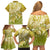 Polynesia Sea Turtle Family Matching Off Shoulder Short Dress and Hawaiian Shirt Happy Valentine Day Polynesian - Gold LT14 - Polynesian Pride