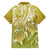 Polynesia Sea Turtle Family Matching Off Shoulder Short Dress and Hawaiian Shirt Happy Valentine Day Polynesian - Gold LT14 - Polynesian Pride