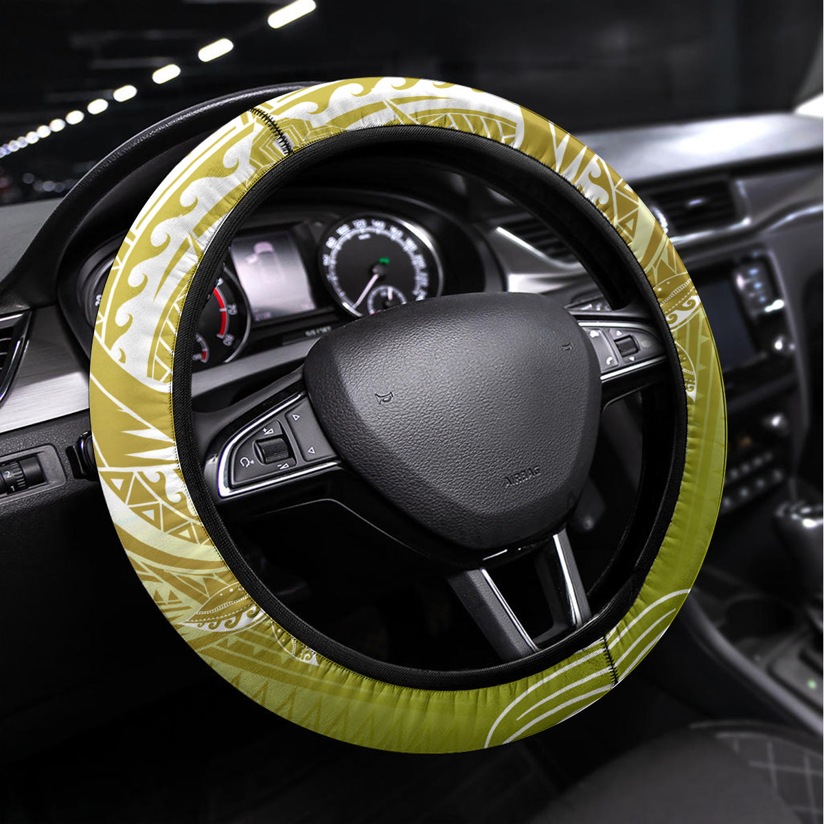 Polynesia Sea Turtle Steering Wheel Cover Happy Valentine Day Polynesian - Gold