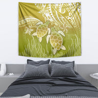 Polynesia Sea Turtle Tapestry Happy Valentine Day Polynesian - Gold LT14 - Polynesian Pride