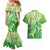 Polynesia Sea Turtle Couples Matching Mermaid Dress and Hawaiian Shirt Happy Valentine Day Polynesian - Green LT14 - Polynesian Pride