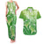 Polynesia Sea Turtle Couples Matching Tank Maxi Dress and Hawaiian Shirt Happy Valentine Day Polynesian - Green LT14 Green - Polynesian Pride