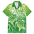 Polynesia Sea Turtle Family Matching Mermaid Dress and Hawaiian Shirt Happy Valentine Day Polynesian - Green LT14 Dad's Shirt - Short Sleeve Green - Polynesian Pride