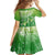 Polynesia Sea Turtle Family Matching Off Shoulder Maxi Dress and Hawaiian Shirt Happy Valentine Day Polynesian - Green LT14 - Polynesian Pride