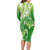 Polynesia Sea Turtle Long Sleeve Bodycon Dress Happy Valentine Day Polynesian - Green LT14 - Polynesian Pride