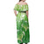 Polynesia Sea Turtle Off Shoulder Maxi Dress Happy Valentine Day Polynesian - Green LT14 - Polynesian Pride