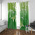 Polynesia Sea Turtle Window Curtain Happy Valentine Day Polynesian - Green LT14 With Grommets Green - Polynesian Pride