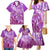 Polynesia Valentine Day Family Matching Mermaid Dress and Hawaiian Shirt Polynesian Sea Turtle Purple Version LT14 - Polynesian Pride