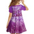 Polynesia Valentine Day Family Matching Off Shoulder Long Sleeve Dress and Hawaiian Shirt Polynesian Sea Turtle Purple Version LT14 - Polynesian Pride