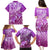 Polynesia Valentine Day Family Matching Puletasi Dress and Hawaiian Shirt Polynesian Sea Turtle Purple Version LT14 - Polynesian Pride