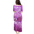 Polynesia Valentine Day Family Matching Puletasi Dress and Hawaiian Shirt Polynesian Sea Turtle Purple Version LT14 - Polynesian Pride