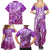 Polynesia Valentine Day Family Matching Summer Maxi Dress and Hawaiian Shirt Polynesian Sea Turtle Purple Version LT14 - Polynesian Pride