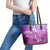 Polynesia Valentine Day Leather Tote Bag Polynesian Sea Turtle Purple Version LT14 - Polynesian Pride