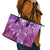 Polynesia Valentine Day Leather Tote Bag Polynesian Sea Turtle Purple Version LT14 - Polynesian Pride