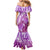 Polynesia Valentine Day Mermaid Dress Polynesian Sea Turtle Purple Version LT14 - Polynesian Pride