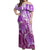 Polynesia Valentine Day Off Shoulder Maxi Dress Polynesian Sea Turtle Purple Version LT14 Women Purple - Polynesian Pride