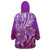 Polynesia Valentine Day Wearable Blanket Hoodie Polynesian Sea Turtle Purple Version LT14 - Polynesian Pride